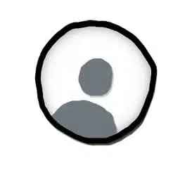 Profile avatar silhouette in a hand-drawn circle
